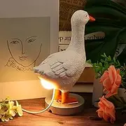 Homfanseec 3D Duck Butt Table Lamp - Lifelike Resin Duck Egg Night Light with Egg in Butt for Birthday Home Decoration