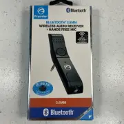 Premier Mobile Bluetooth 3.5mm Wireless Audio Receiver + Hands Free Mic