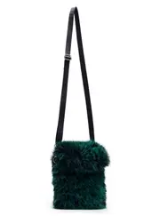 [Taking Shape] Taking Shape Faux Fur Mini Crossbody in Jade - Women's Accessories Jade