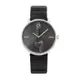 Calvin Klein | ACCENT系列 簡約風格大錶徑獨立小秒針設計 黑色壓紋錶帶 K2Y211C3