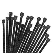100 Pack 12 Inch Zip Ties Self-Locking Wire Ties, 50Lbs Tensile Strength