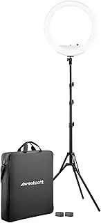 Westcott 18-inch Bi-Color LED Ring Light Kit with Batteries and Stand