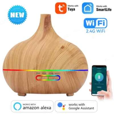 New Tuya WiFi Humidifier Essential Aroma Oil Diffuser Smart Home Ultrasonic400ml