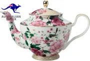 Teas & C'S Silk Road Teapot with Infuser 1Lt White Gift Boxed