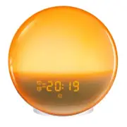 Gradual Wake Up Light Alarm Clock with Sunset Mode and Customizable Features