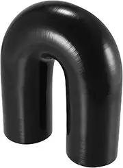 CCWUTQF 57mm -76mm ID 180 Degree Silicone Reducer Hose Silicone Hose Coupler Intercooler Tube Black 150mm-150mm Length(76mm)