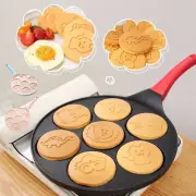Pancake Pan with Handle 7 Animal Molds Pancake Maker Pan for Kids RofSD