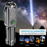 100000LM Powerful Torch Led Flashlight USB Rechargeable Fishing Tactical Hunting