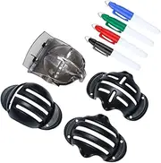 Totority 1 Set Lightweight Golf Line Markers Alignment Tools Includes Drawing Stencils Pens for Outdoor Golfing Accurate Ball Marking Random Color