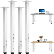 4PCS Adjustable Square Table Leg (24-40inch)，Metal Desk Legs, Home Office