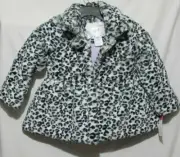 WonderKids Super Soft Toddler Girls Coat Size 4T Leopard Print Winter New