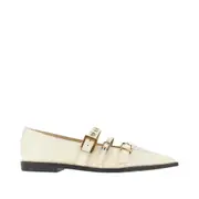 [PINKO] PINKO Studded leather ballet flats Woman 37 37 White