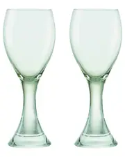 Anton Studio Designs Set of 2 Manhattan White Wine Glasses
