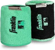 Franklin Sports MLB Wristbands - Xvent - Baseball + Softball - 4 inches - Breathable + Durable - Mint/Black