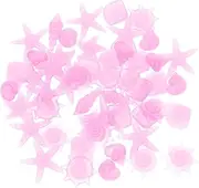 DRESSOOS 50pcs Glow Dark Aquarium Rocks Decorative Fish Tank Stones for Garden Night Ocean Theme Aquarium Decoration Set