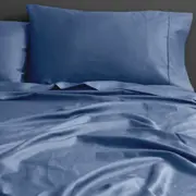 Canningvale Fitted Sheet Set Bedding Palazzo Royale 1000TC Blue