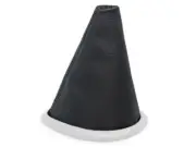 FOR TOYOTA YARIS 05-09 GEAR SHIFT BOOT GAITER LEATHER STITCH BLACK