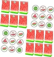 Luxshiny 1 Set Watermelon Pattern Hawaiian Party Candy Bags Safe Paper Pack Lightweight and Decorative for Stickers for Party Sweets and Treats