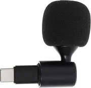 Toyvian 1pc Microphone Plug Computer Microphone for Laptop Phone Microphone Laptop Microphone USB c Microphone USB-c Microphone USB Computer Microphone Mini Mic USB Microphone Metal Black