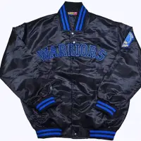 在飛比找蝦皮購物優惠-WARRIORS NBA 金州 勇士隊 棒球外套 夾克 Cu