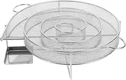 FUNOMOCYA Cold Smoking Generator with Bbq Meat Smoking Tray Versatile Outdoor Smoke Box for Grilling Fish Vegetables More for Camping and Picnics