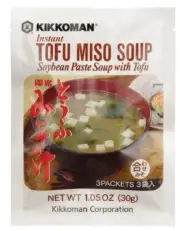 Kikkoman Instant TOFU MISO Soybean Paste Soup w/ Tofu 1.05oz (30g) Made in Japan