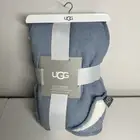 NWT UGG Devon Sherpa Reversible Quilt for Baby Crib Glacier 36 X 45