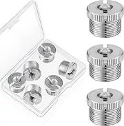 6 Pieces 5/8 Inch Male to 1/4 Inch Female Mic Screw Adapter for Tripod Microphone Stand Mic Thread Adapter for Microphone Stand Mount, Silver