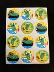 Vintage Trend Scratch & Sniff Glossy PICKLE Sticker Sheet