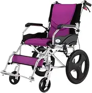 Folding Wheelchairs Aluminium Wheelchair, Lightweight and Foldable Frame Wheelchair, Elderly Travel Disabled Portable Travel Mobility Scooter (Color : C)