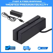 Mini Msr100 Swipe Magnetic Credit Card Reader 3 Tracks Hi/Lo Data Collector, USB