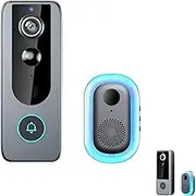 GuardianBell Pro, with Smart WiFi Doorbell and Security Cam, Live View, Two-Way Audio, Motion Alerts, Auto Snapshots and Local Recordings (A)
