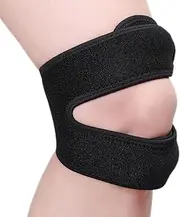 Knee Brace | Adjustable Knee Support | Sport Elastic Shock Absorption Non Slip Exercise Ligament Sleeves for Soccer, Running, Basketball, Cycling