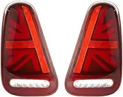 Car Rear Bumper Tail Light Turn Signal Lamp Turning Signal Lights DRL Brake Reverse Tailights Taillamp For BMW for MINI R50 R52 R53 2001-2007(Red)