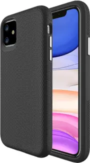 [2in1] For iPhone 13 Pro Max Case with Triangle Texture Grip + 9H Tempered Glass Protector-13 Pro Max