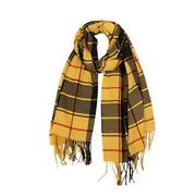 ANYYOU Scarf Gold Striped Cashmere Winter Pashmina Shawl Tassel Bandana