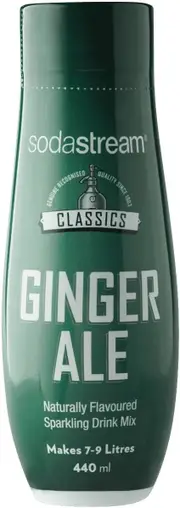 SodaStream Classics Ginger Ale 440ml Sparkling Soda Water Syrup Drink- Makes 9L 440ml