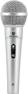 Harmonics MDC201 Hypercardioid Dynamic Microphone 4.5M Cable, Professional Grade Mic for Broadcasting, Live Performances, and Podcasting, Silver