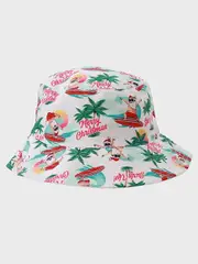 Reversible White Christmas Bucket Hat