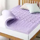 MELLOW Mattress Topper w/ Lavender Infusion Queen Memory Foam Medium Purple