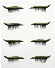 OHPHCALL 4pairs Adhesive Eyeliner Stickers for Easy Eye Makeup Lightweight Eye Line Strips for Daily Use for Parties