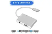 4in1 USB 3.1 Type-C Hub to HDMI Video Adapter 4K Male to Female Converter