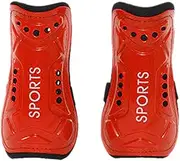 Football Shin Guards, Youth Boys Shin Guards, Todd-ler Ankle Protection, 18CM, Breathable & Lightweight Material, Shock-Absorbing Hard Shell for Boys Girls
