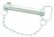 NEW - DRAWBAR PIN Ø28.6 x 160 with chain and linch pin - TRACTORS IMPLEMENTS