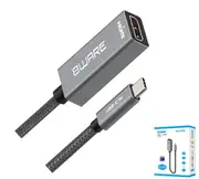 8ware 10cm USB-C to HDMI Male-Female Adapter Converter Cable Retail Pack for PC Laptop iPad MacBook Pro/Air Surface Dell XPS to Monitor Projector TV