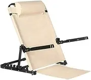 Floor Chair with Back Support,Ergonomic Reading Chair,Foldable Floor Recliner 8 Adjustable Backrest Positions,for Reading Games(Black)