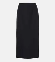 [Valentino] Valentino Grisaille virgin wool pencil skirt AU 6 black