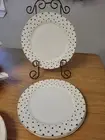 Grace Teaware Dinner Plate Variety Gold Dots