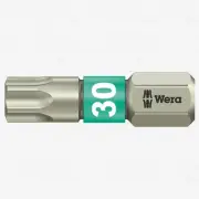Wera 071037 T30 x 25mm Stainless Steel Torx Torsion Insert Bit
