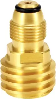 Propane Adapter Converts POL LP Tank Service Valve to QCC1 Type1 Hose Regulator